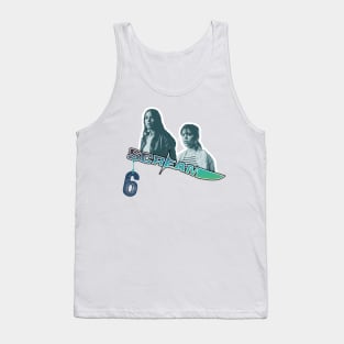 scream VI  (Scream 6) Melissa Barrera (Sam Carpenter) - Jenna Ortega (Tara Carpenter) scary horror movie graphic design by ironpalette Tank Top